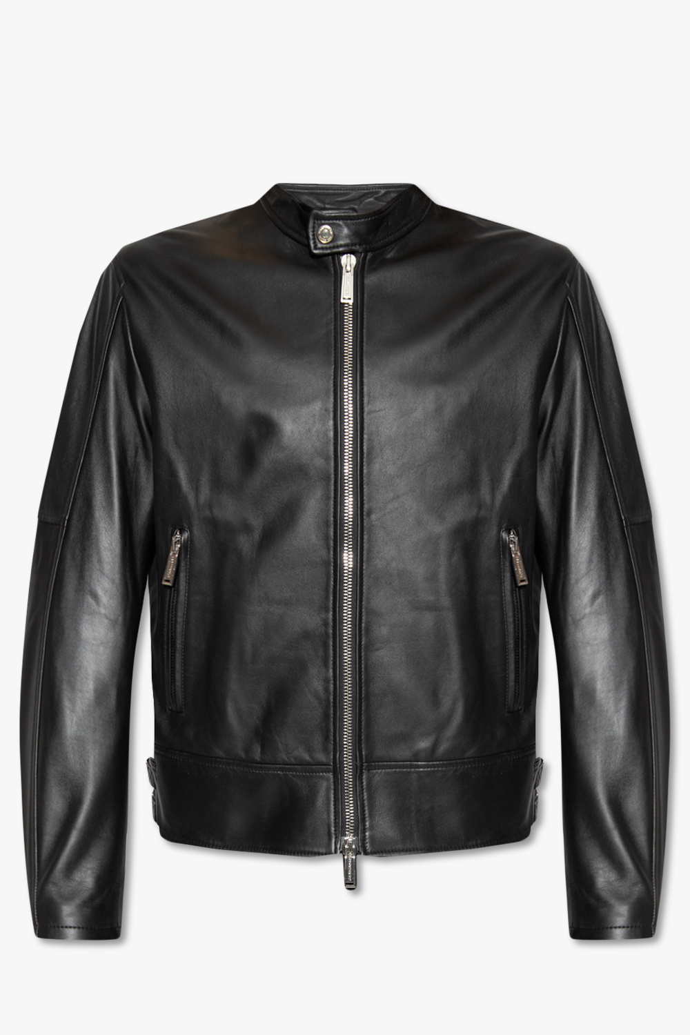 Black Leather jacket Dsquared2 - Vitkac Italy